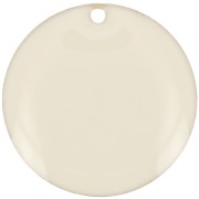 Dijes redondos de metal y resina epoxi 20 mm Color crema x5|raw }}