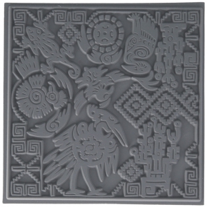 Placa de textura Efco para arcilla polimérica 9 cm Inka Art