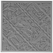 Placa de textura Efco para arcilla polimérica 9 cm Egypt