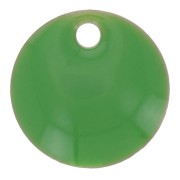 Dijes redondos de metal y resina epoxi 8 mm Verde x10|raw }}