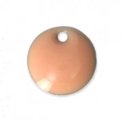 Dijes redondos de metal y resina epoxi 8 mm Light Rosa x10|raw }}