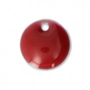 Lentejuelas redondas de metal y resina epoxi 8 mm - Rojo oscuro x10|raw }}