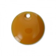 Dijes redondos de metal y resina epoxi 10 mm Color Mostaza x10|raw }}