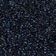 Miyuki Delica 11/0 DB0002 - Azul oscuro iris metalizado x8 g