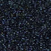 Miyuki Delica 11/0 DB0002 - Azul oscuro iris metalizado x8 g