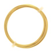 Hilo de cobre para hacer piezas de Joyería y bisutería 0.60 mm Dorado x10m|raw }}
