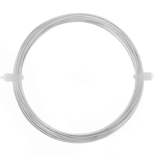 Hilo de cobre para hacer piezas de Joyería y bisutería 0.60 mm Plateado x10m