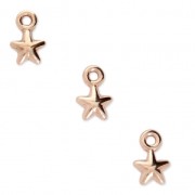 Mini dijes estrellas 7x4.5 mm para hacer tus propias piezas de DIY dorado rosa x4|raw }}
