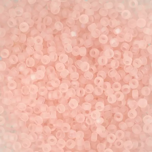 Rocalla Miyuki 15/0 155F - Mat Transparente Light Tea Rosa x8g
