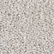 Rocalla Miyuki 15/0 961F - Mat Bright Sterling Silver Plated x5g