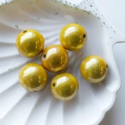 Cuenta Mágica 20 mm Dorado x1