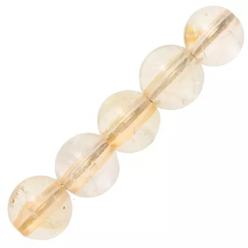Cuentas Cuentas redondas 4 mm en Gemas Citrino x20