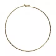 Pendientes de aro diamantadas a personalizar 45 mm x 0.7 mm de Gold filled x2