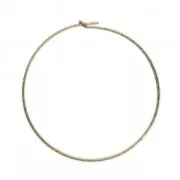 Pendientes de aro diamantadas a personalizar 30 mm x 0.7 mm de Gold filled x2