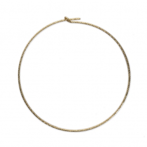 Pendientes de aro diamantadas a personalizar 30 mm x 0.7 mm de Gold filled x2