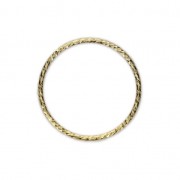 Anilla cerrada diamantada 16 mm de Gold filled x1