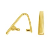 Enganche colgante 15 mm de Plata 925 dorado con oro fino x1|raw }}