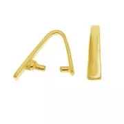 Enganche colgante 15 mm de Plata 925 dorado con oro fino x1