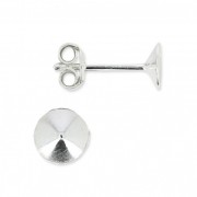 Base pendientes para cabuchones PureCrystal 1088 4 mm de Plata 925 x2|raw }}