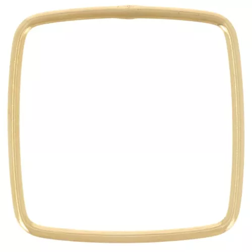 Anillo cuadrado cerrado de 19 mm - Oro laminado x1