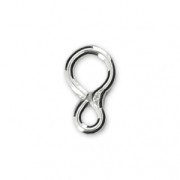 Entrepiezas / Anillas dobles soldadas 9x5 mm de Plata 925 x5|raw }}