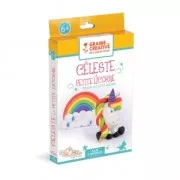 Kit yeso para niños -Celeste el unicornio que puedes hacer tú mismo