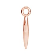 Colgante punta martillada 15.5x3.5 mm de Plata 925 dorado rosa x1|raw }}