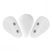 Cuentas de vidrio Amos® por Puca® 5x8 mm Opaque White x10g