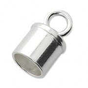 Terminales para cordón 4 mm de Plata 925 x2|raw }}