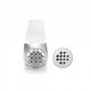 Sellos metálicos ImpressArt - 6 mm - Textura pequeñas Cruces x1