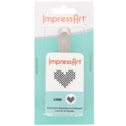 ImpressArt Perforadora en relieve - 6 mm - Corazón estriado x1|raw }}