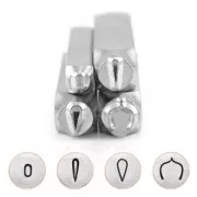 Sellos metálicos ImpressArt 6 y 3 mm Mandala - modelo 2