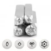 Sellos metálicos ImpressArt 6, 4 y 3 mm Mandala - version 1