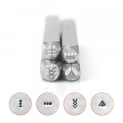 Sellos metálico ImpressArt 4 y 3 mm Mandala - modelo 4