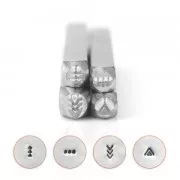 Sellos metálico ImpressArt 4 y 3 mm Mandala - modelo 4