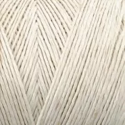 Bobina de hilo de lino encerado 0.7 mm Blanco/Crema n°1 x 100 gr