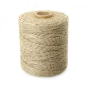 Bobina de hilo de lino 2 mm Natural x 400 gr