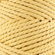Bobina de hilo de macramé algodón 5 mm Amarillo x 50m