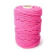 Bobina de hilo de macramé algodón 5 mm Fuchsia  x50m|raw }}