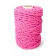 Fuschia - Bobine de cordon en coton pour macramé 5 mm - Fuchsia x50m Bobine de cordon en coton pour macramé 5 mm - Fuchsia x50m
