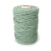 Verde - Bobine de cordon en coton pour macramé 5 mm - Vert Avocat x 50m Bobine de cordon en coton pour macramé 5 mm - Vert Avocat x 50m