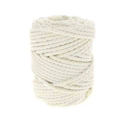 Bobina de cordón para creaciones de macrame 7 mm Ecru x 50m