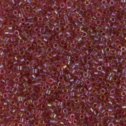 Miyuki Delica 11/0 DB0282 - Luster Light Topaz Lined Cranberry