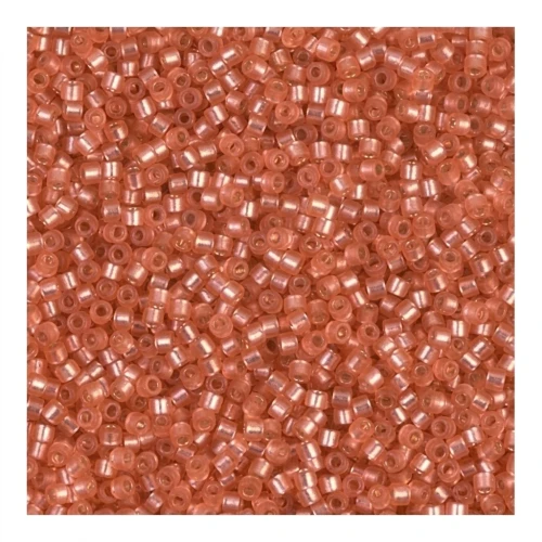 Miyuki Delica 11/0 DB0684 - Dyed Semi Mat Silver Lined Watermelon x8g