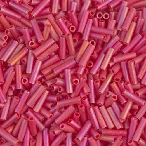 Bugles Miyuki 6 mm BGL-408FR - Mat Opaque Red AB x10g