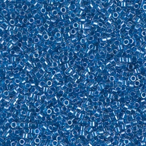 Miyuki Delica 11/0 DB0920 - Crystal Lined Sparklinog Cerulean Blue x8g