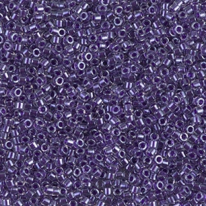 Miyuki Delica 11/0 DB0923 - Crystal Lined Sparklinog Amethyst x8g