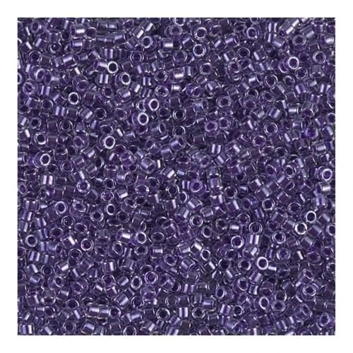 Miyuki Delica 11/0 DB0923 - Crystal Lined Sparklinog Amethyst x8g