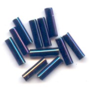 Cuentas Miyuki de 6 mm BGL-452 - Azul oscuro iris metalizado x10 g
