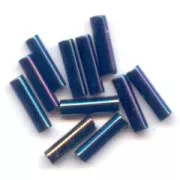 Cuentas Miyuki de 6 mm BGL-452 - Azul oscuro iris metalizado x10 g